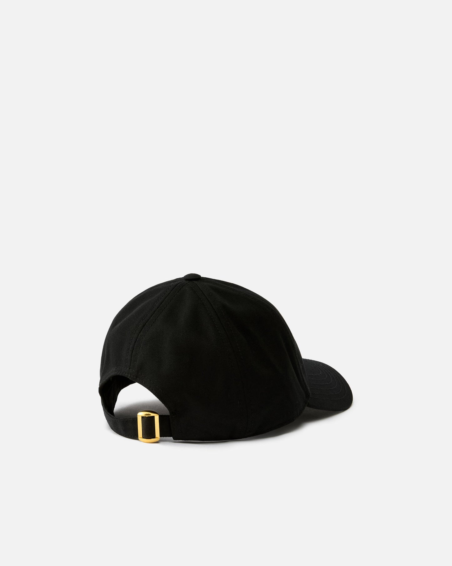Cap with peak and embroidered logo