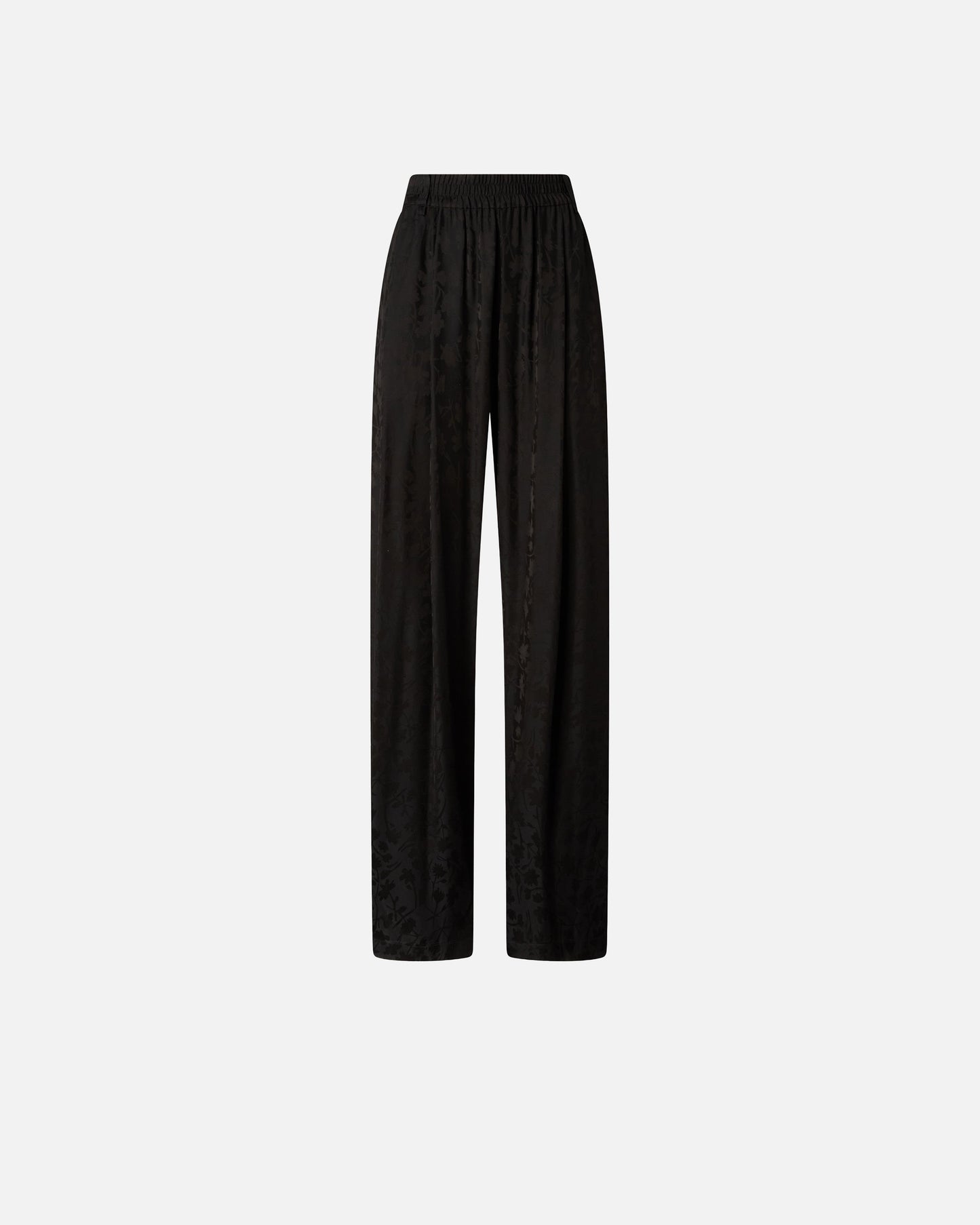 Floral jacquard trousers