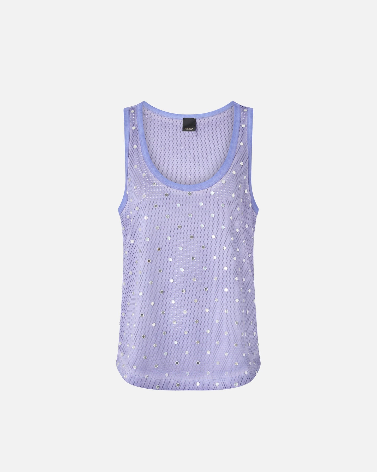 Mesh vest top with mirror detail
