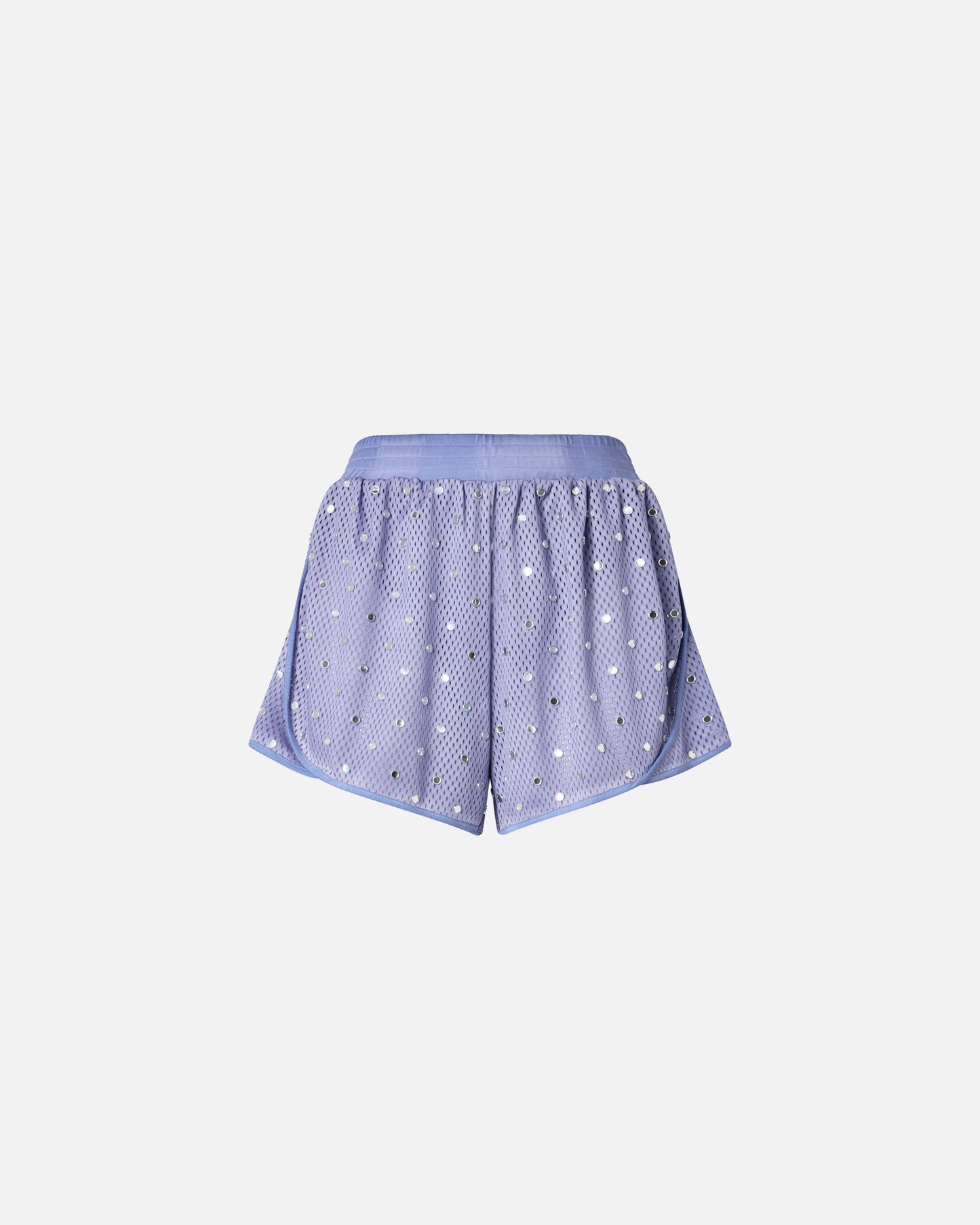 Mesh shorts with mirror detail