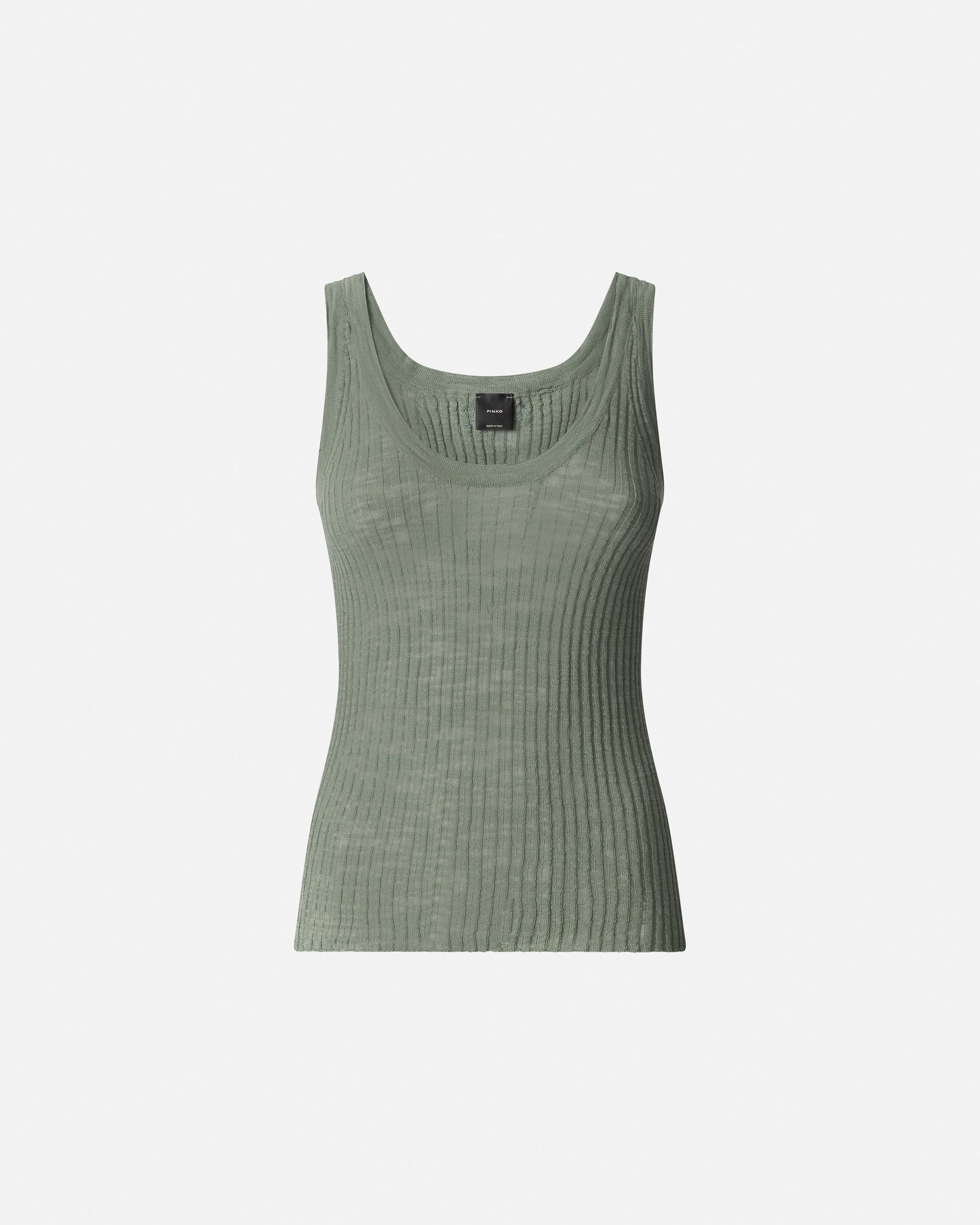 Ribbed vest top with logo