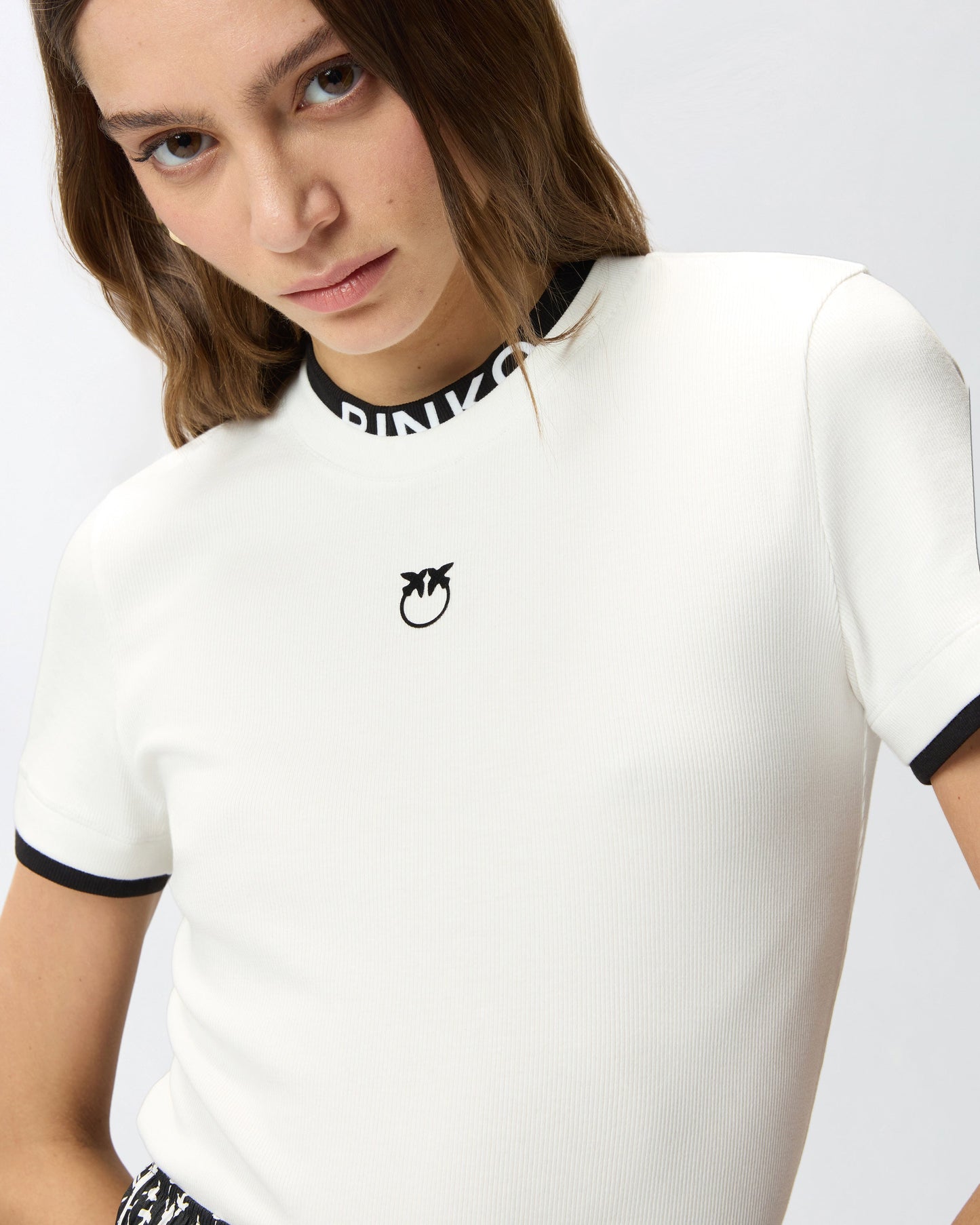 T-shirt with logo and Love Birds logos