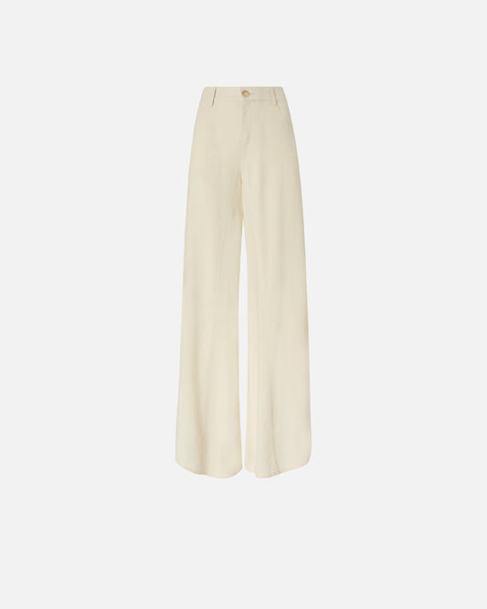 Wide leg linen trousers