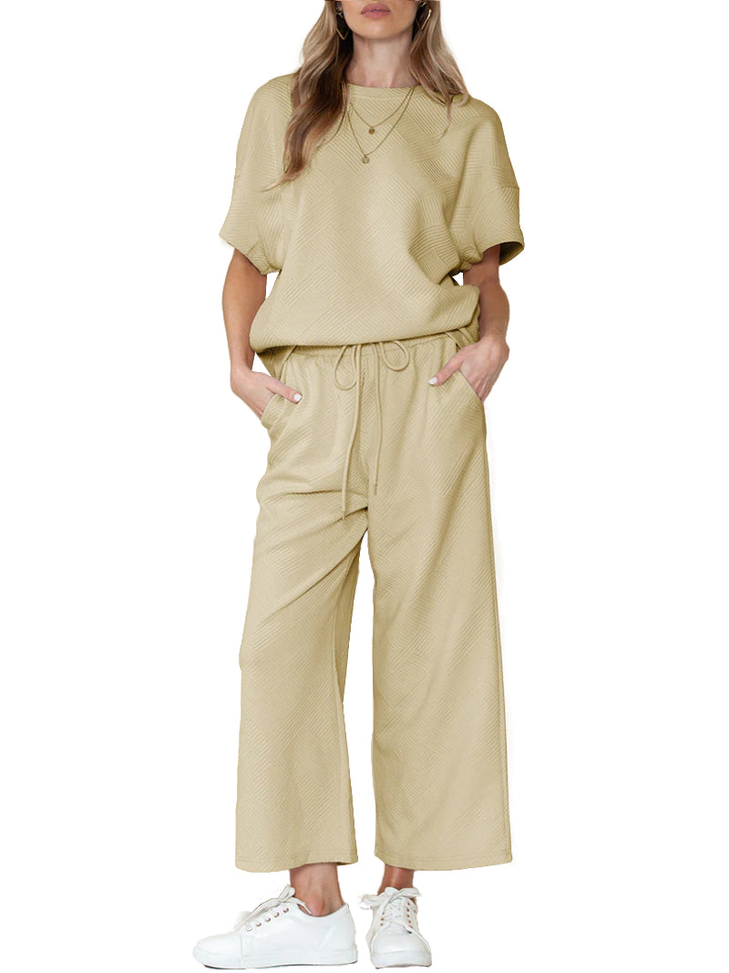 Luxuriöses Lounge-Set für Damen mit Textur (2 kaufen, kostenloser Versand)