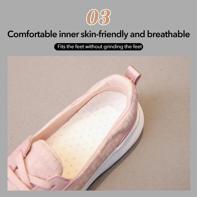 Atmungsaktive Damen-Slipper mit Fußgewölbestütze und rutschfester Sohle