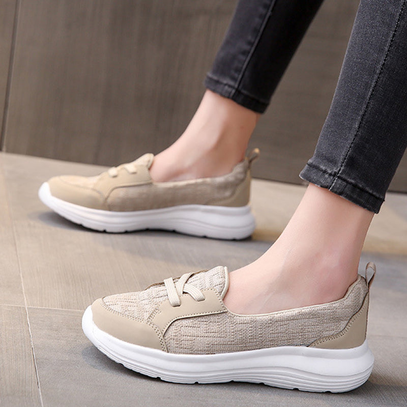 Atmungsaktive Damen-Slipper mit Fußgewölbestütze und rutschfester Sohle