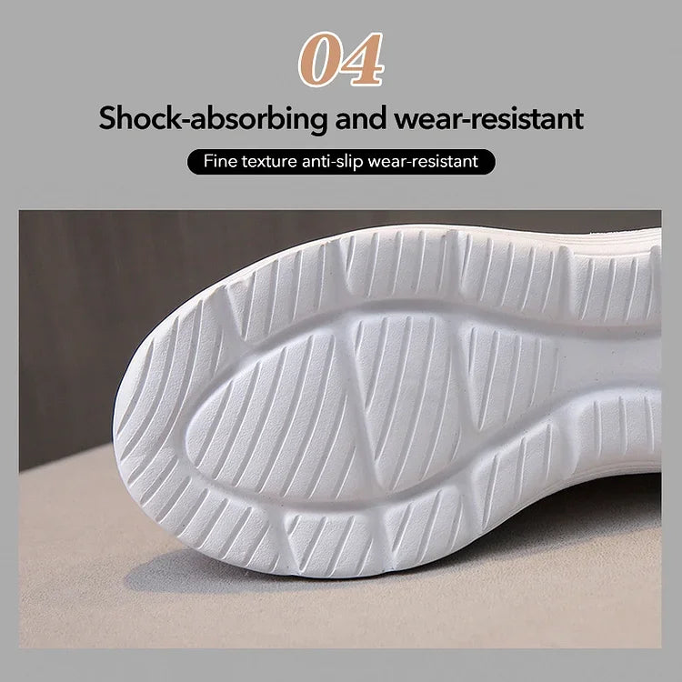 Atmungsaktive Damen-Slipper mit Fußgewölbestütze und rutschfester Sohle