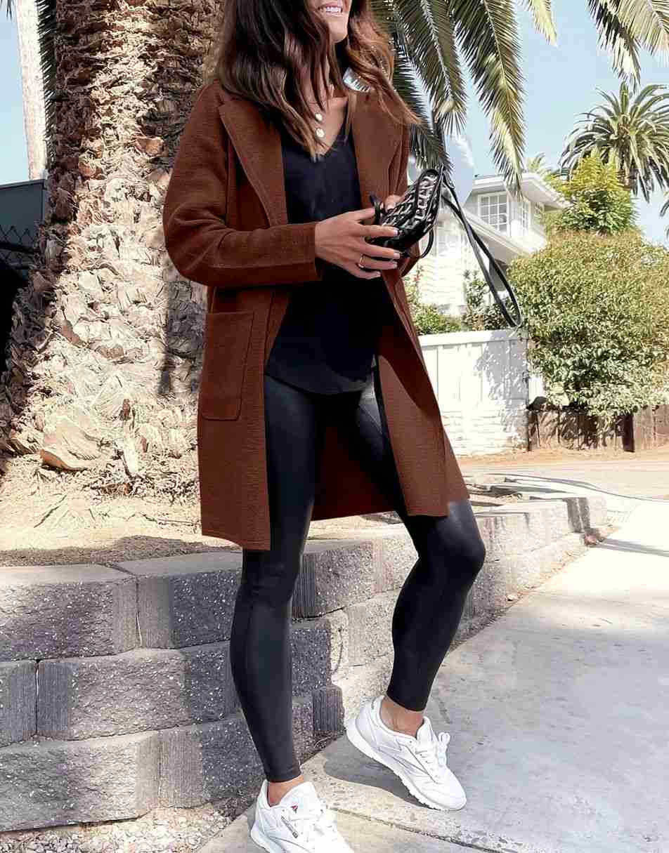 ANRABESS Damen Strickjacke mit offenem Vorderteil, Langarm, Revers, lässig, einfarbig, edel, Pullover-Jacke