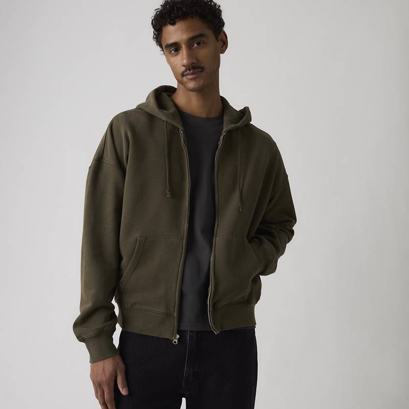 Hayes Boxy Full-zip Sweatshirt
