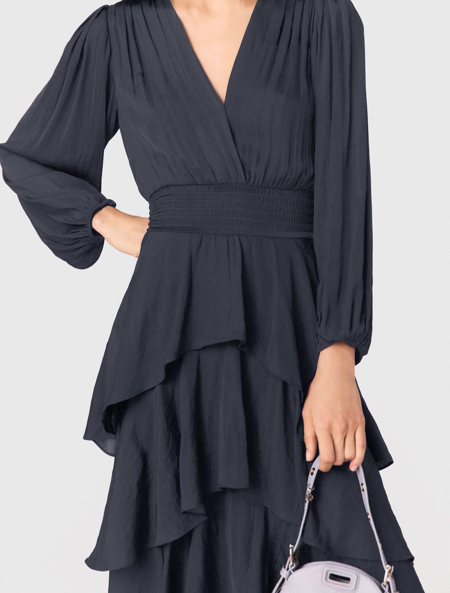 Ruffled maxi dress