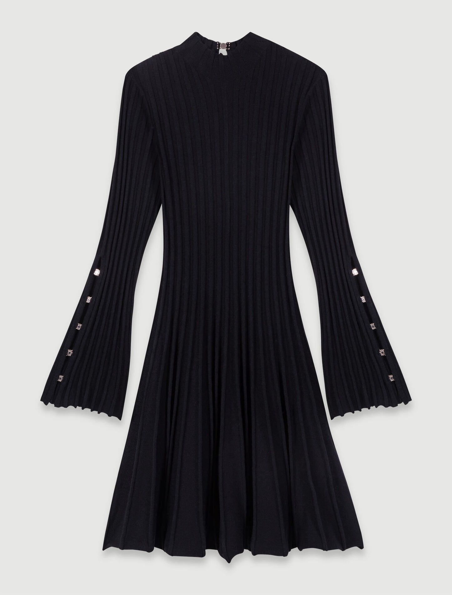 High-neck short skater dress