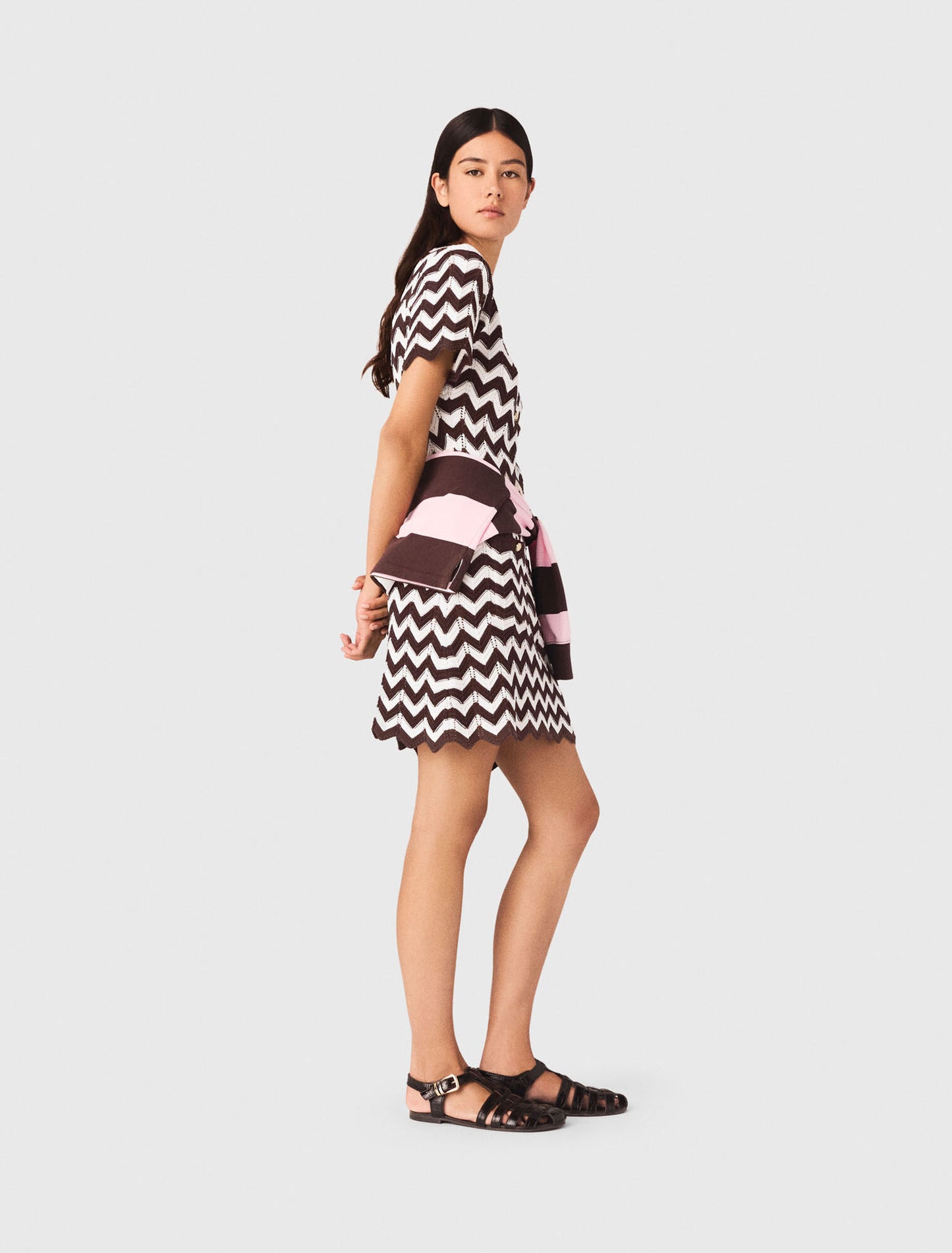 Zigzag crochet dress