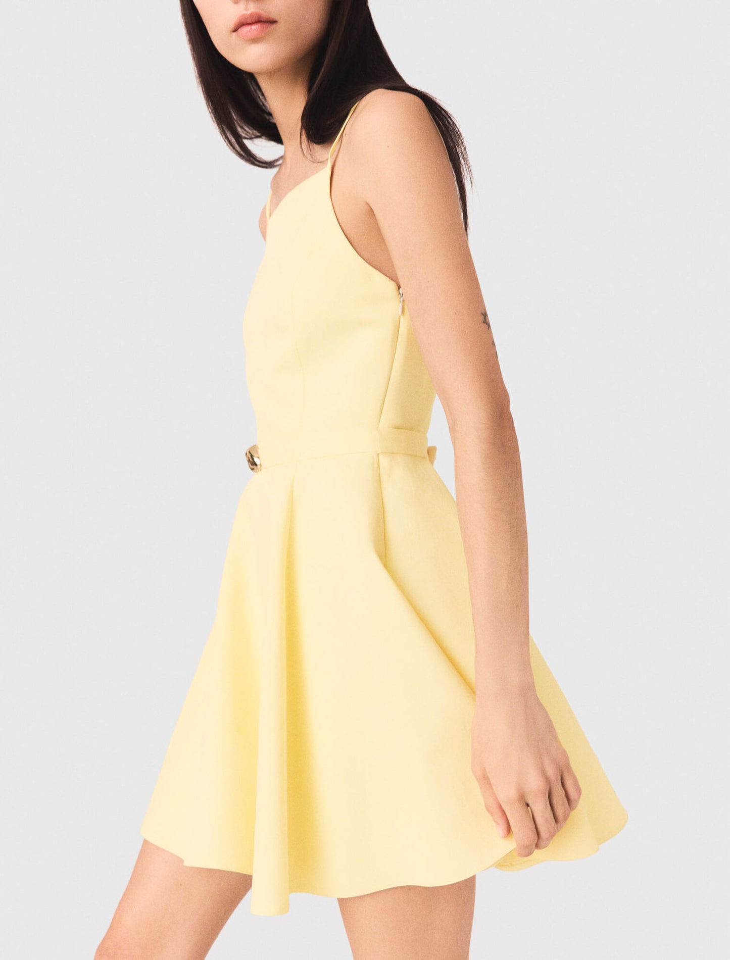 Strappy flared dress