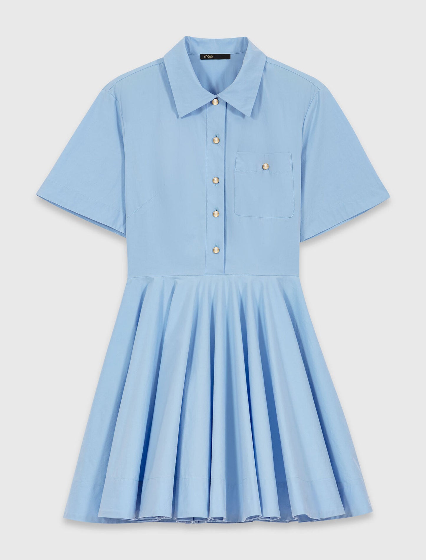 Flared shirt dress