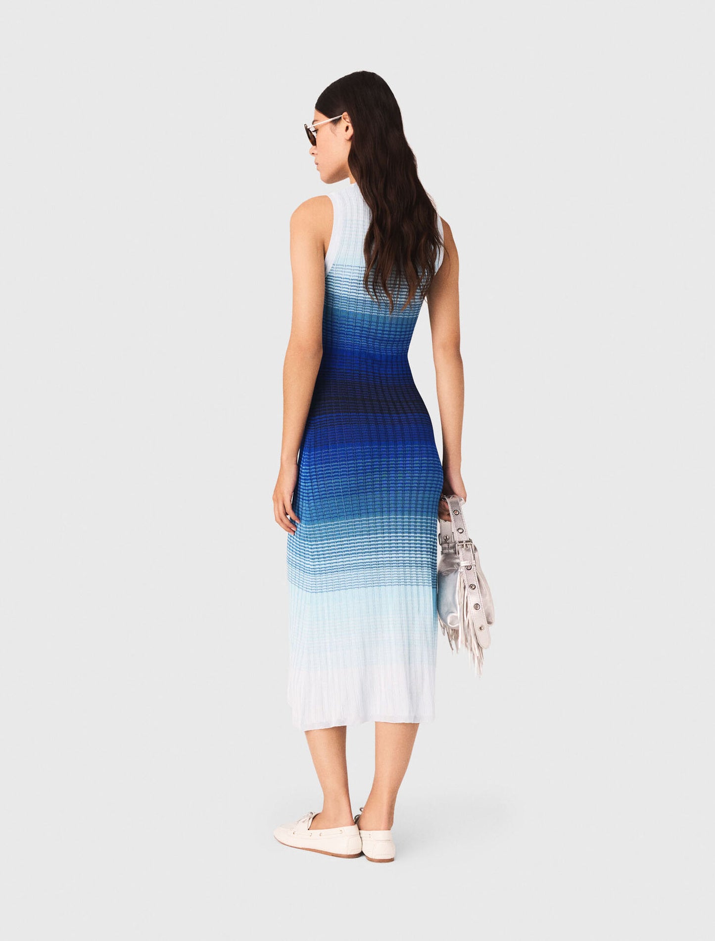 Ombr¨¦ knit maxi dress