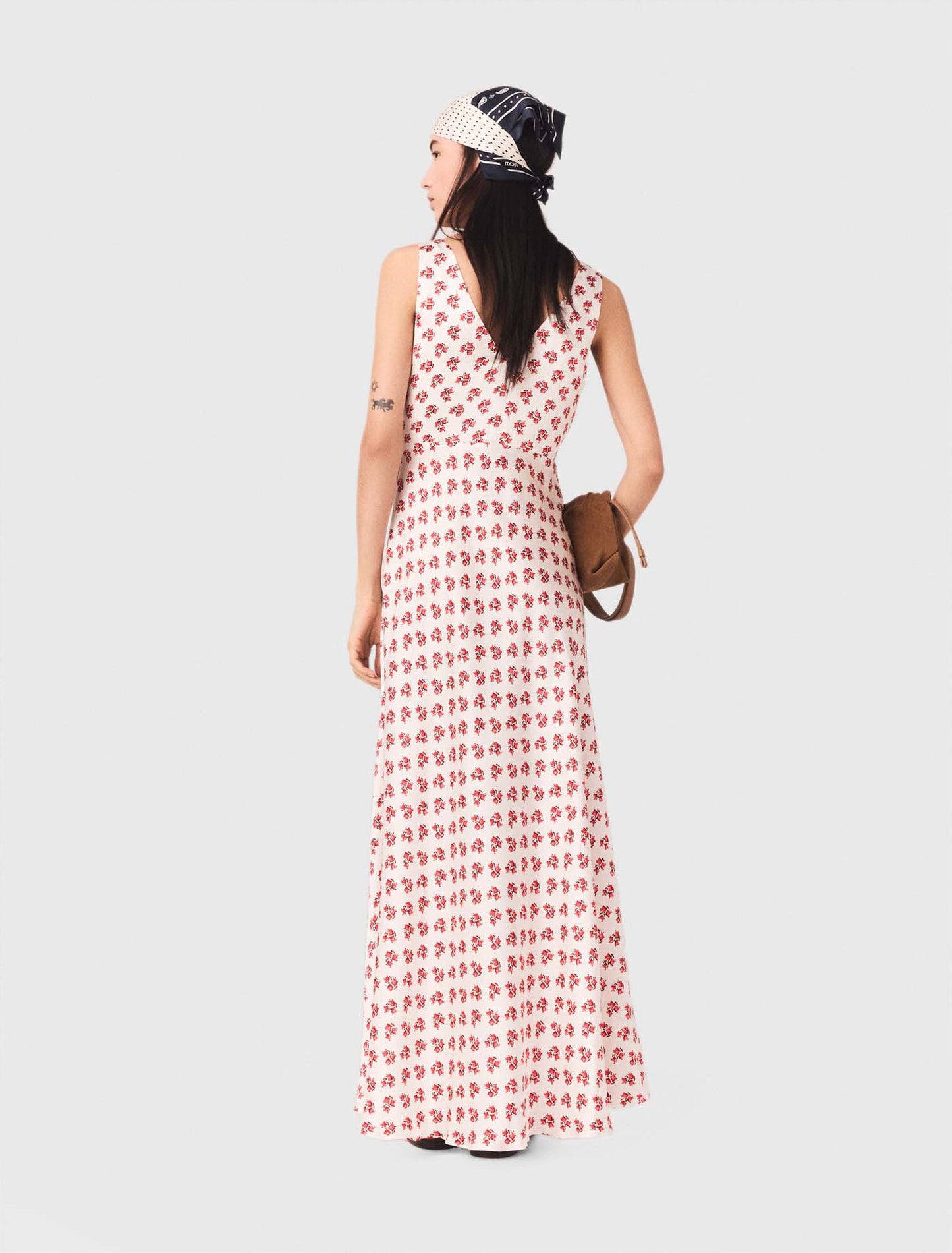 Patterned silk dress
