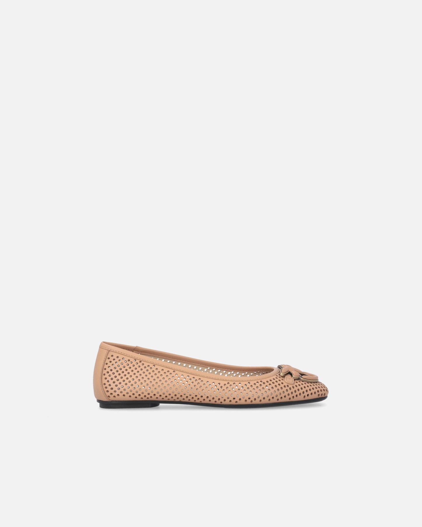 Perforated ballerinas with Love Birds logo