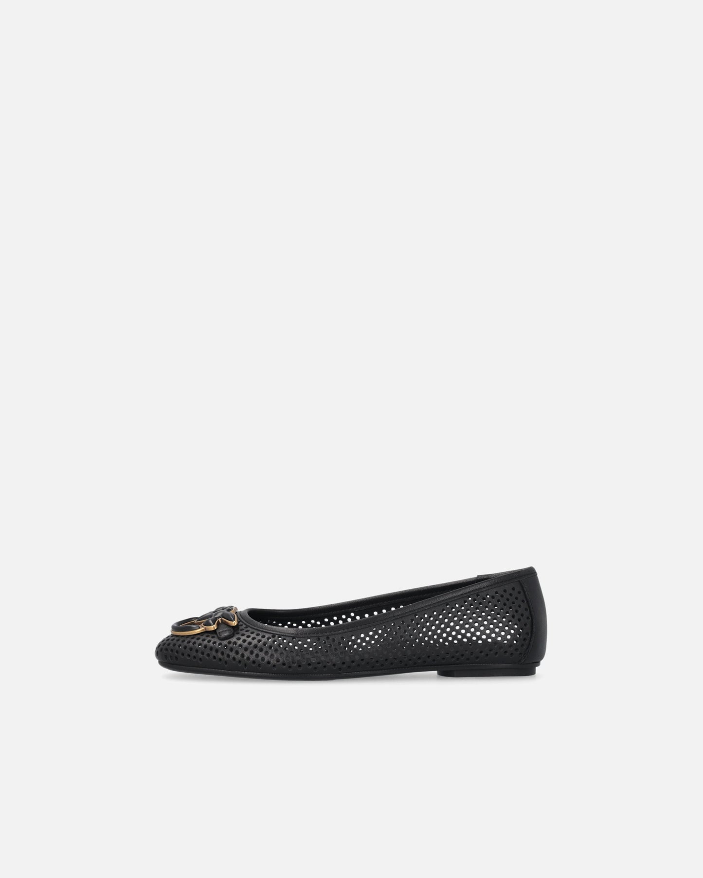 Perforated ballerinas with Love Birds logo