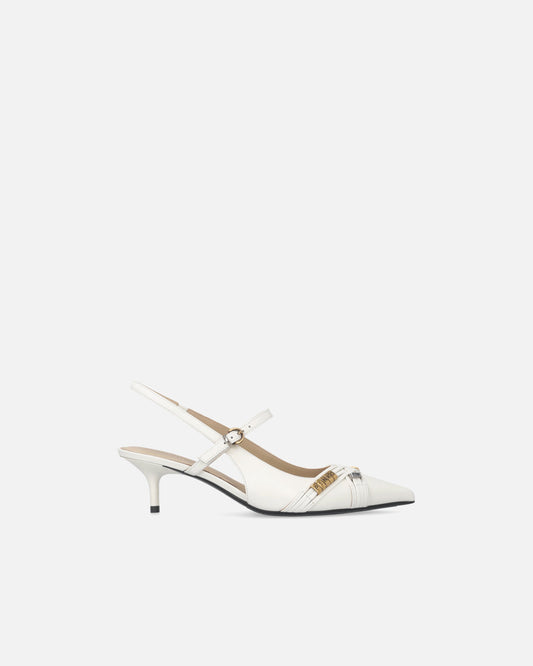 Slingbacks with straps and jewel details