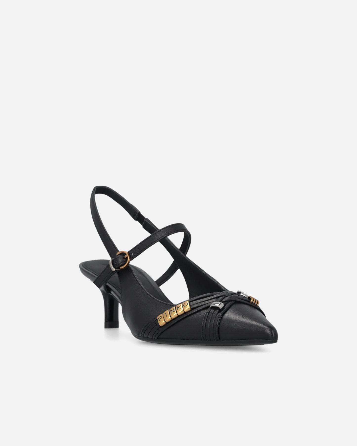 Slingbacks with straps and jewel details