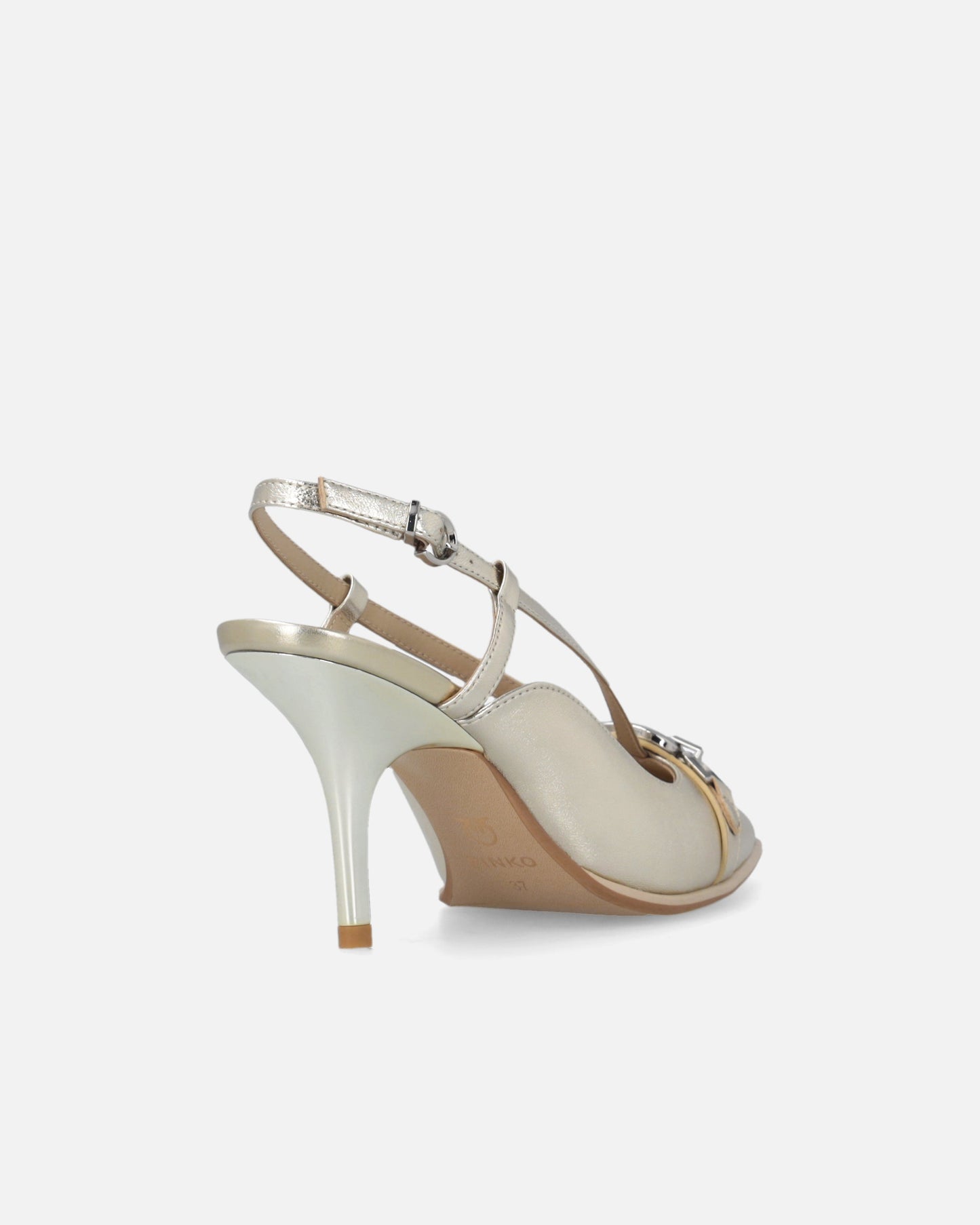 Laminated nappa slingbacks