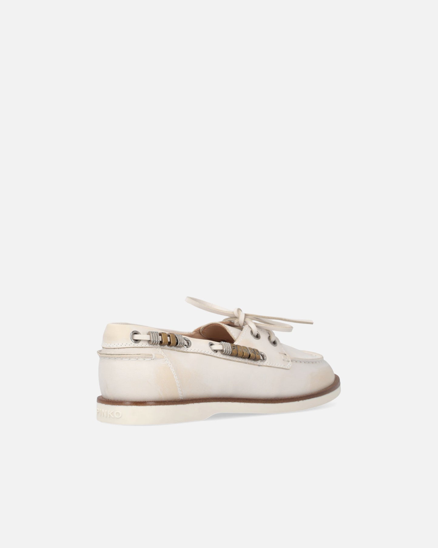 Leather moccasins with jewel details