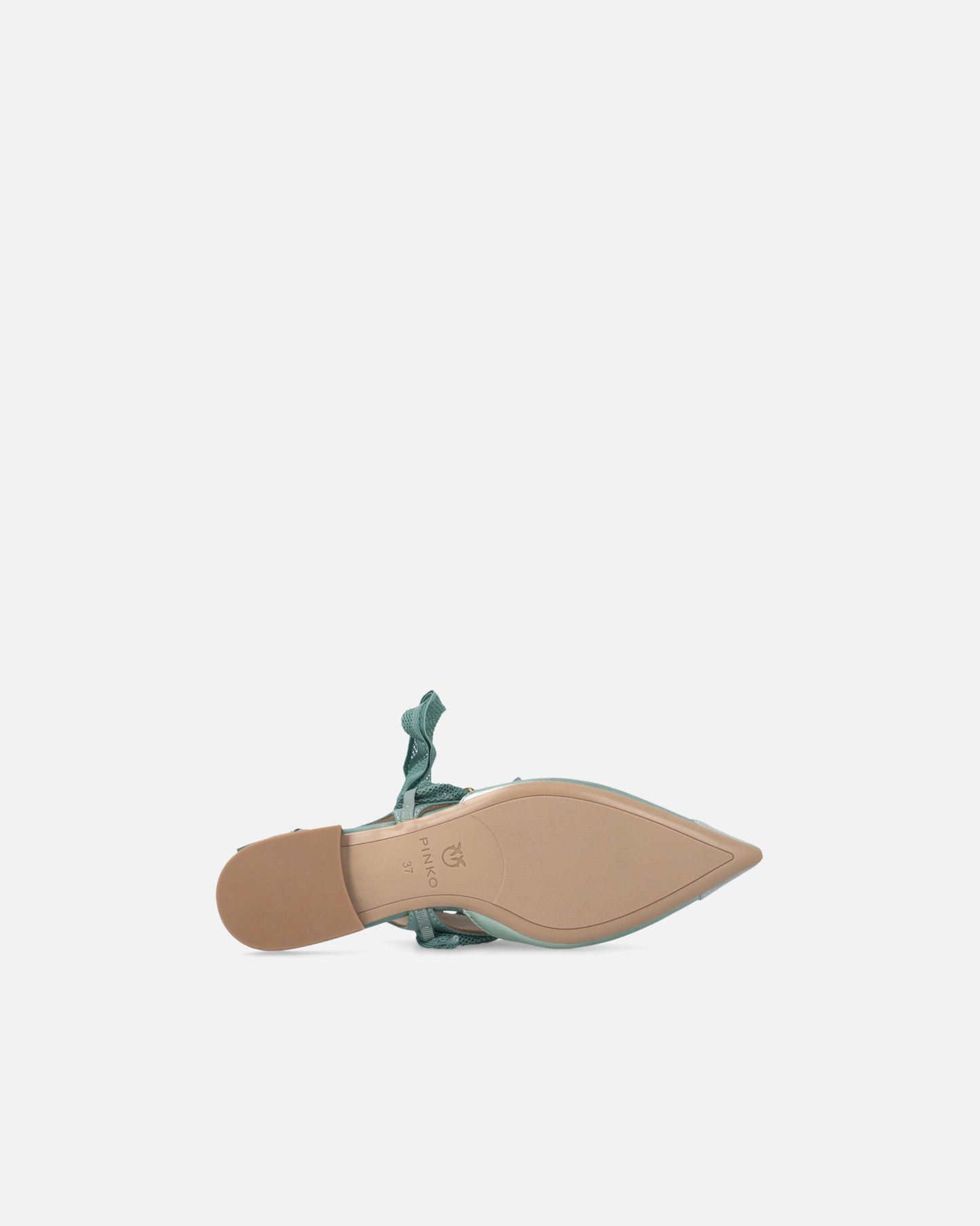 Slingback ballerinas with ties