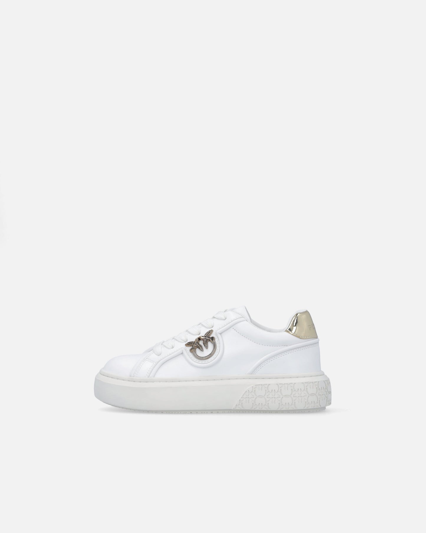 Leather sneakers with Love Birds logo
