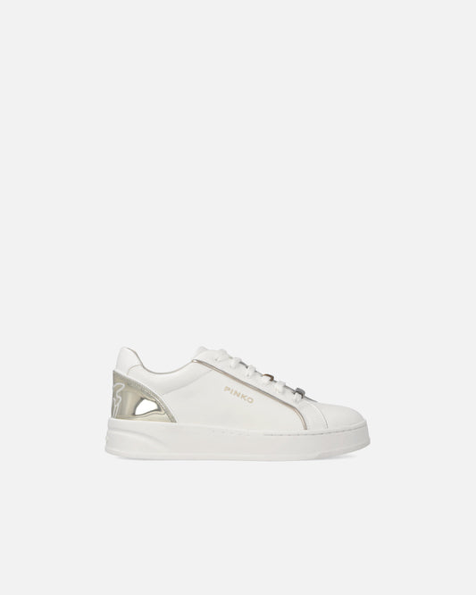 Leather sneakers with logo