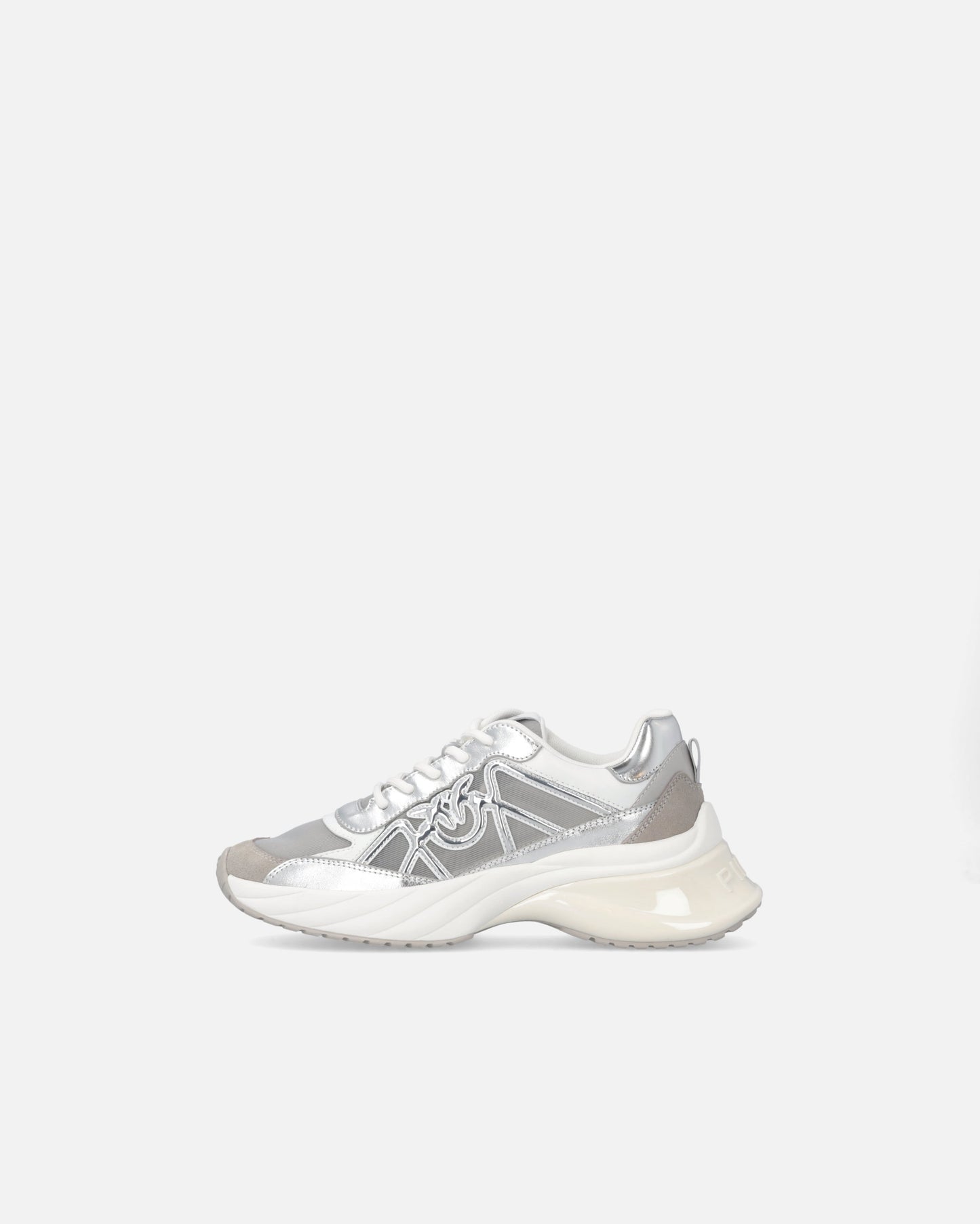 Sneakers with laminated inserts and Love Birds logo