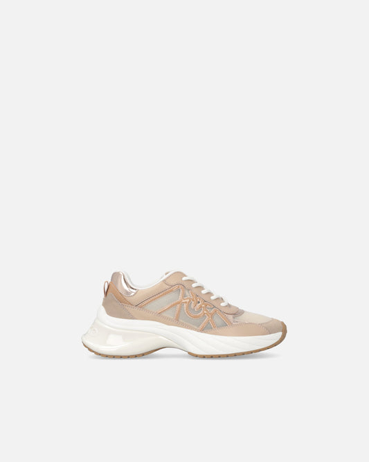 Sneakers with mix of inserts and Love Birds logo