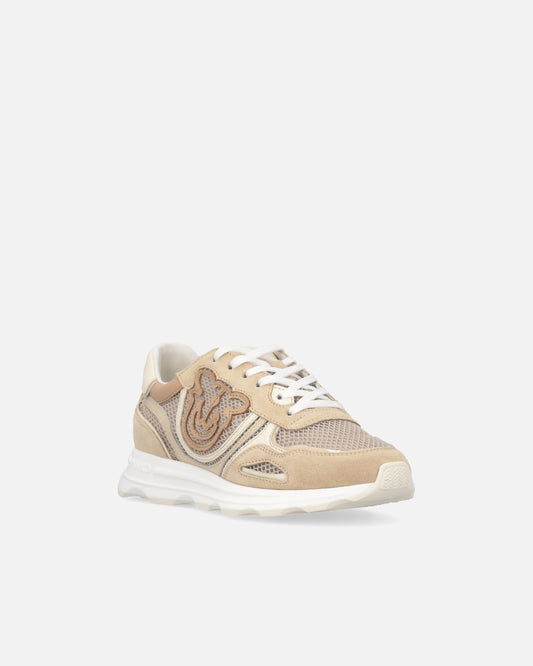 Mesh and suede sneakers with Love Birds logo
