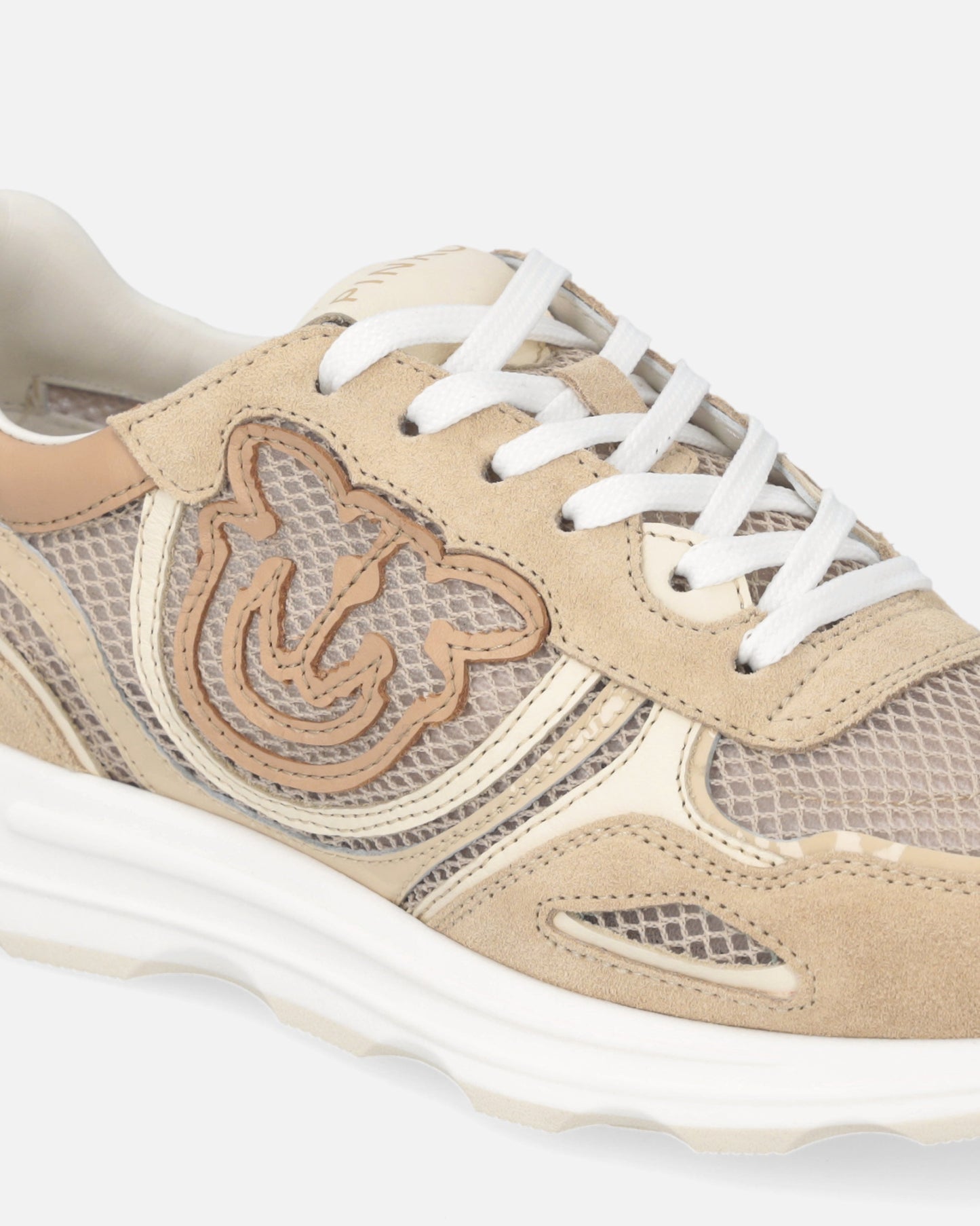 Mesh and suede sneakers with Love Birds logo