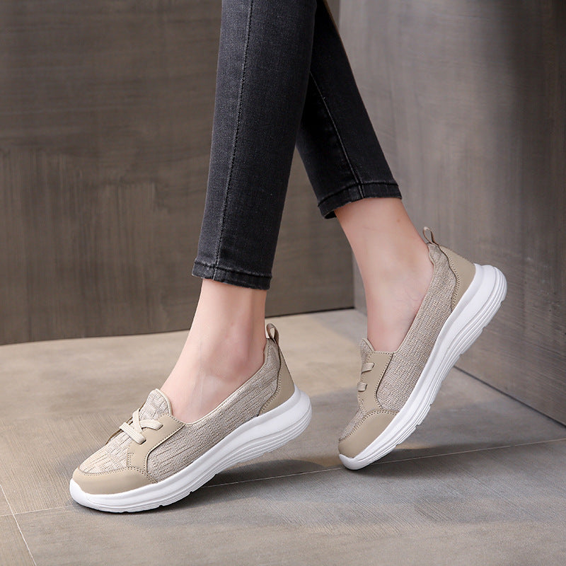 Atmungsaktive Damen-Slipper mit Fußgewölbestütze und rutschfester Sohle